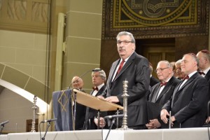 20-12-2015 Grand Finale Concert Rykestrasse Synagogue Ralf Wieland President of Berlin House of Representatives